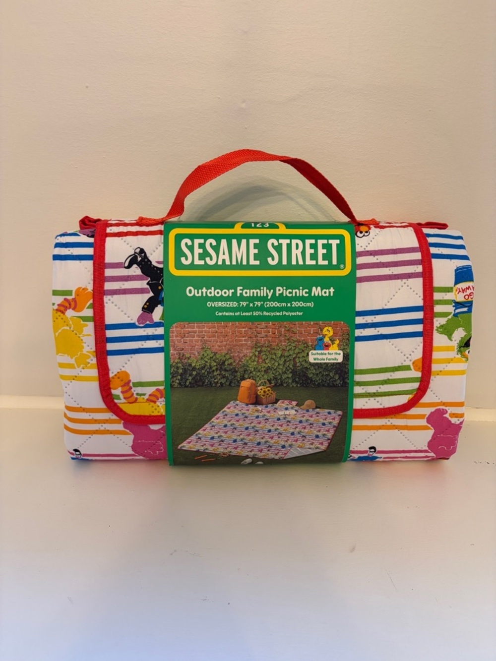 Sesame Street Outdoor Picnic Mat Foldable Waterproof 79x79